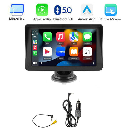 7" Touch Screen 2K Portable Car Wireless Apple Carplay&Androi