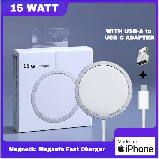 Genuine 15W Fast Wireless Charger for Apple Magsafe Iphone 16 15 14 13 12 Pro