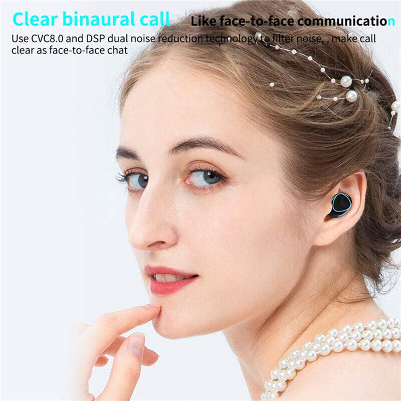 Bluetooth Wireless Headphones TWS Earphones Mini In-Ear Pods for Iphone Android