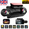 1080P Dual Lens Car Dash Cam Recorder G Sensor DVR Front and Rear Camera Video